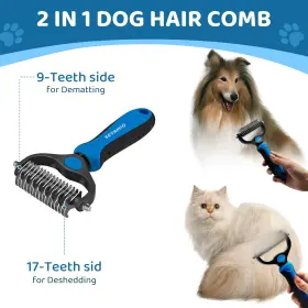 777696913333 SEYAMIO Pet Brushcats Dog Brushblue #2