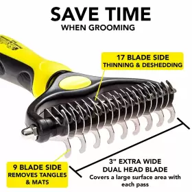 603784501963 SHEDTITAN Dematting Tool Dogs Cats Set Undercoat #3