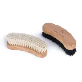 1728-WOOD-ONESZ SHIRES Moretta Shoe Brush Set Wooden