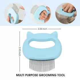711181812435 SHVK Gentle Cat Comb Massager Pet Hair Remover #2