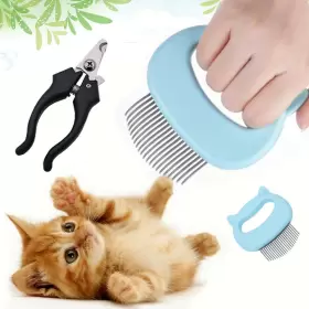 711181812435 SHVK Gentle Cat Comb Massager Pet Hair Remover