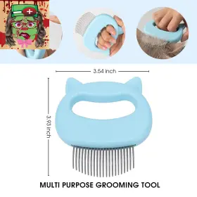 726084908697 SHVK Gentle Cat Comb Massager Pet Hair Remover #2