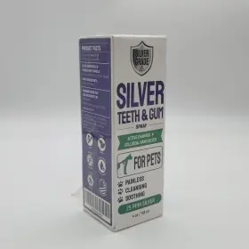 Silver Paw X004e2gmn5 Pet Teeth And Gum Spray For Animals 25 Ppm Painless Cleaning Soothing .4oz