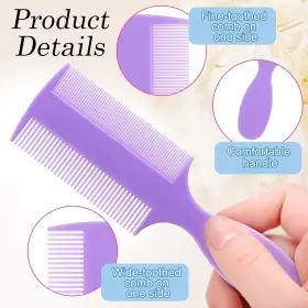 744759732620 SINGHOOW Baby Double Comb Dandruff Lice Pet Flea #3