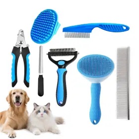 700758957488 SIWEIGE Dog Brush Shedding Matted Fur Cleaning