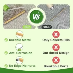 GREEN22-2 SOCCSO Cleaner Pro Pet Hair Remover Cat Fabric #2