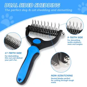 726084938991 SOGUE Dog Brush Shedding Cleaning Slicker Kit #3