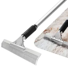 RAKE01 SOJOY01 Carpet Rake Pet Hair Removal Brush Broom