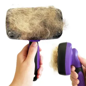 851290007817 SOLID Pet Slicker Brush Dog Cat Shedding Det