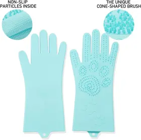 445013811862 SRTOOD Pet Magic Gloves Dog Cat Bathing Shampoo #2