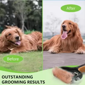 313100412421 STALTWO Deshedding Dog Brush Shedding Undercoat #2