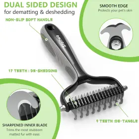744759853691 STALTWO Pet Undercoat Rake Brush Shedd #3