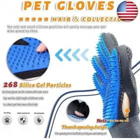 SC13 STARROAD TEAM Pet Glove Hair Remover Brush Gentle Mitt #2