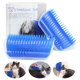 4346886558 STARROAD-TIM Cat Groomer Pack Wall Corner Brush