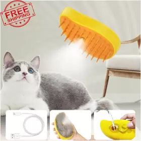 445035269252 STOSATO Cat Steam Brush Rechargeable Steamy Hair