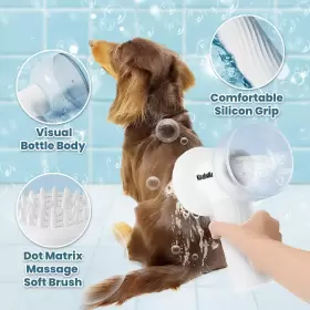 198168983621 STRABELLA Dog Bath Brush Soap Dispenser Cordless #2