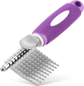 445036452400 SUPREME-GOODSOUTLET Pet Dematting Fur Rake Comb