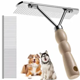 983649326141 SWIFTION Twellife Dog Rake Undercoat Comb Brush