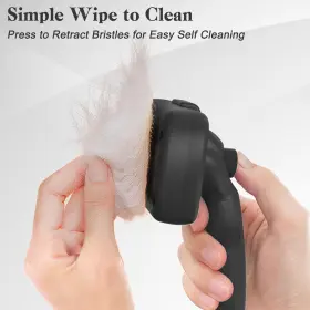 313025027045 SWIHAUK Cleaning Slicker Brush Dogs Cats Skin #3