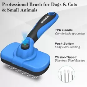 649762637279 SWIHAUK Cleaning Slicker Brush Dogs Skin Cat #2