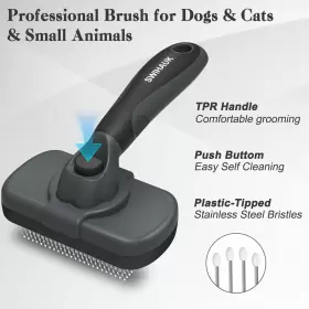 649762637309 SWIHAUK Cleaning Slicker Brush Dogs Skin Cat #2