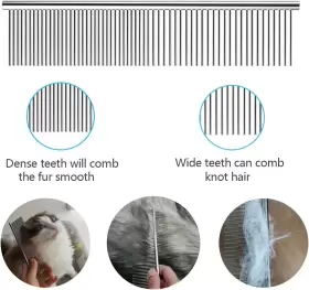 445002360357 TANDRAJI Dog Pack Comb Rounded Stee #3