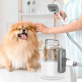 US-HD-V10 TEENDOW Pet Vacuum Brushing Shedding Clipping Kit #2