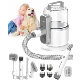 US-HD-V10 TEENDOW Pet Vacuum Brushing Shedding Clipping Kit
