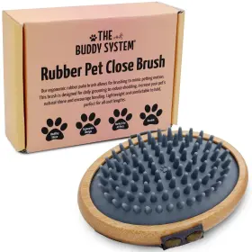 677120000670 THE BUDDY SYSTEM Rubber Pet Close Brush Touch