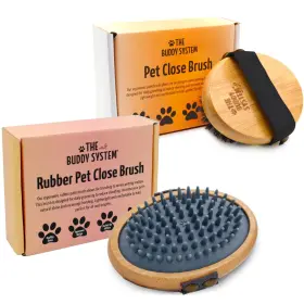 677120000823 THE BUDDY SYSTEM Pet Close Brush Touch Palm