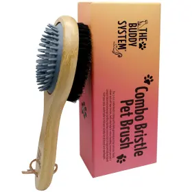 677120000854 THE BUDDY SYSTEM Bristle Pet Brush Rubber Boar