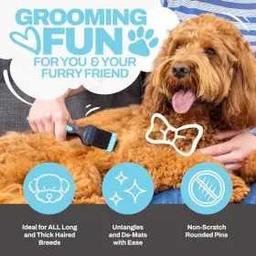 427136129529 THE DOODLE BRUSH Dematting Goldendoodles Dog #2