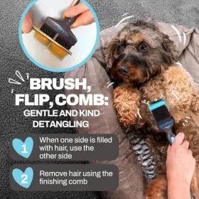 427136129529 THE DOODLE BRUSH Dematting Goldendoodles Dog #3