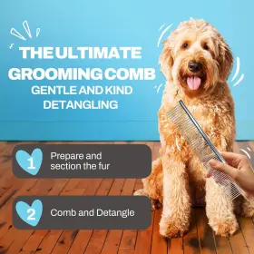 427136129536 THE DOODLE BRUSH Comb Dog Goldendoodle #3