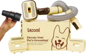 361849000066 THE GROOMI Vacuum Pet Brush Dog Cat Tool Kit