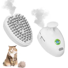 880877852755 THE PET PAWER Cat Steam Brush Shedding