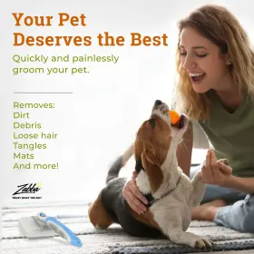 820103284851 THE PET PORTAL Cleaning Dog Brush Shedding Cat #2