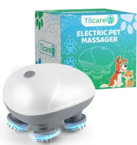 05060665921169 TILCARE Handheld Pet Massager Electric Cat Dog