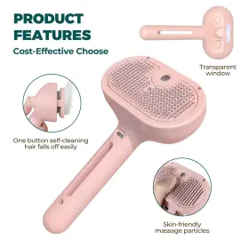 198168530115 TINYHUGS Pet Set Steam Brush Massage Mitt Hair #2