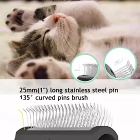747302219180 TINYPOINT Slicker Brush Dogs Cats Pin Shedding #2