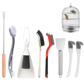 BAIWEI-16 TOAINRSI Bird Cage Cleaning Brush Tool Set Cleaner
