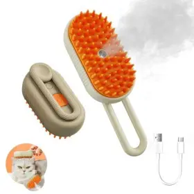 739719244657 TOCVIE Pet Steam Brush Shedding Cat Steamy Dog