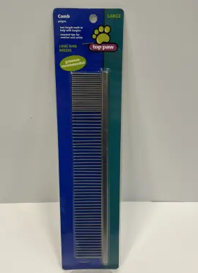 5148206 TOP PAW Comb Hair Rounded Tip Dogs Cats Pet