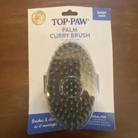 737257867567 TOP PAW Palm Curry Brush Dog