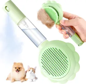 445032348387 TOY Cat Brush Shedding Pet Spray Hair Removal