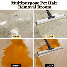 616985055968 TRELC Carpet Rake Pet Hair Removal Broo #2