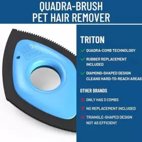 810062781737 TRITON Quadra Brush Pet Hair Removal Tool Car #2