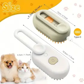 445037560579 TROPAME Cloud Care Cat Brush Hair Steam Shedding #2