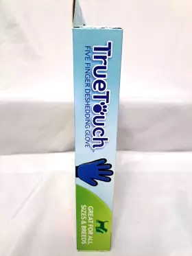 TU011124 TRUE TOUCH Finger Deshedding Glove Tv Box Cat Dog #3
