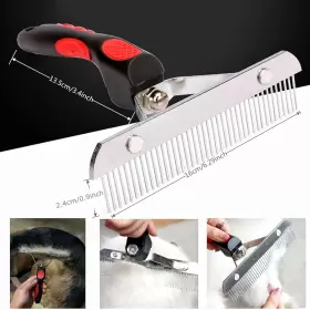 313105474479 TSXUREPAW Undercoat Rake Dog Deshedding Brush #3